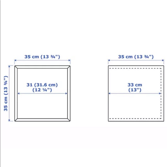 White IKEA wall mounted shelving box w/ suspension - Picture 2 of 6